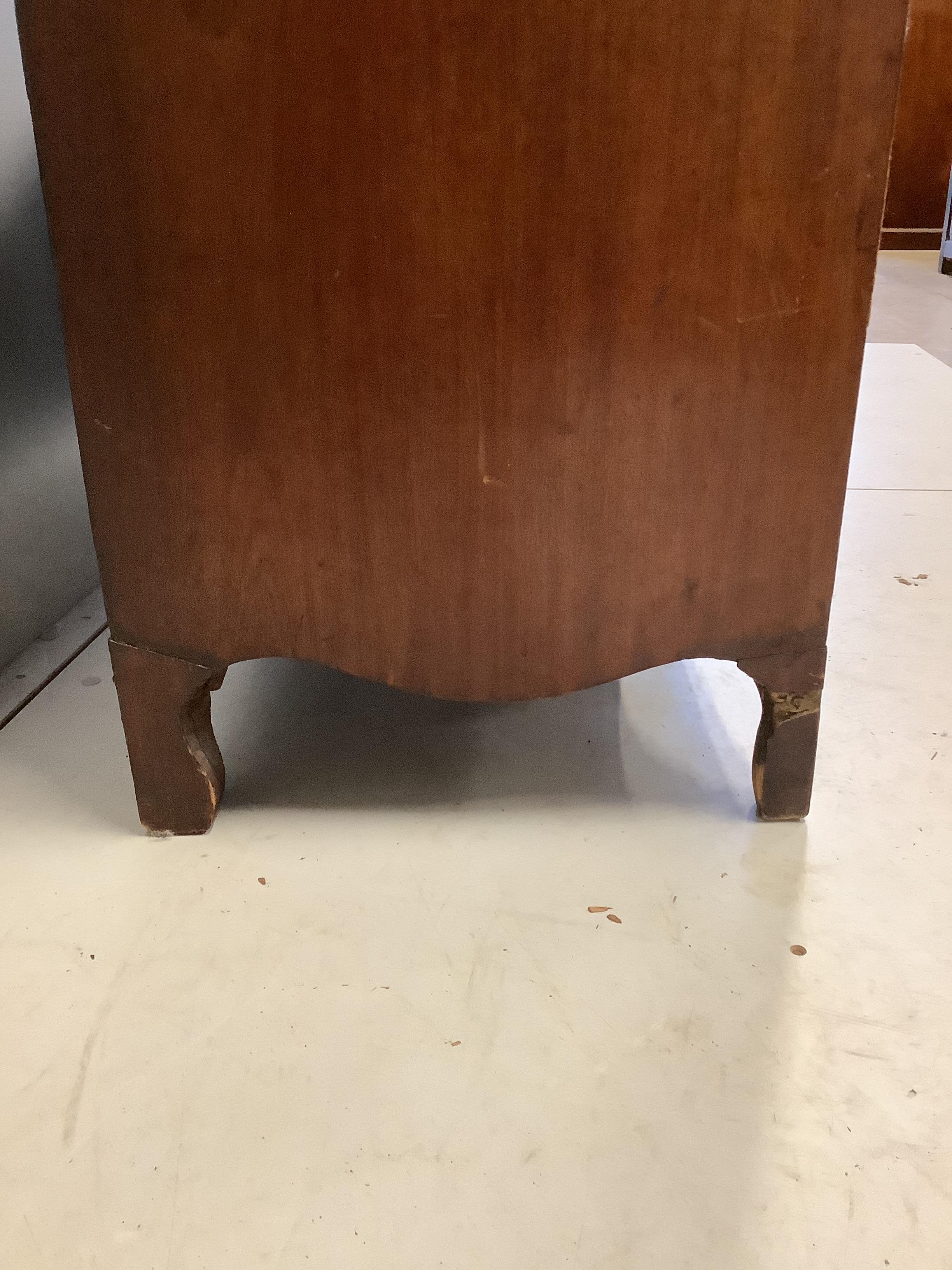 A George IV mahogany four drawer chest, width 94cm, depth 48cm, height 84cm